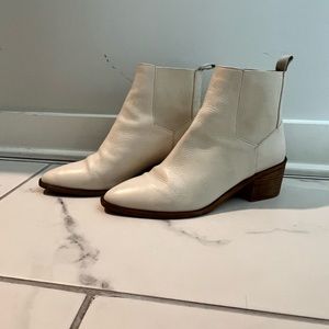 Cream Ankle Boots